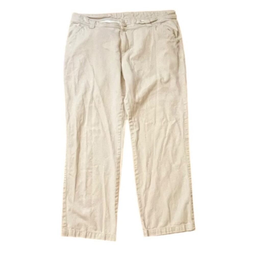 Columbia Men's Khaki Chino Pants 36x30 Straight Leg Casual Outdoor Hiking